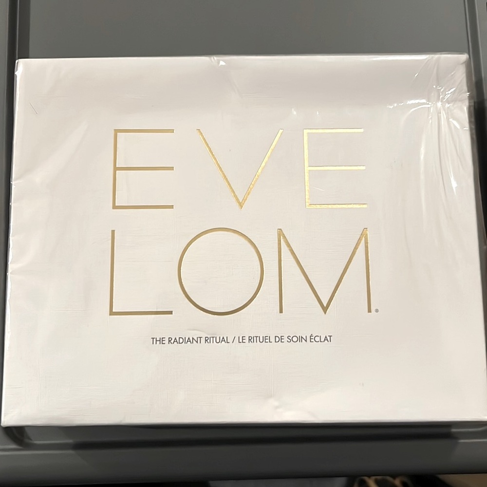 NEW Eve Lom Radiant Ritual Set cleanser, mask, brightening cream, kiss mix